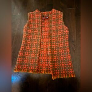 70s vintage celtique welsh woolens vest